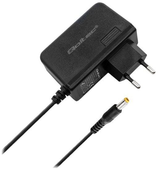 Qoltec - Strømadapter - AC 220-240 V - 19 watt - 1.3 m kabel - svart