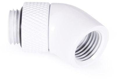 Alphacool jääpuikon kulmasovitin 45° käännettävä G1/4 AG G1/4 IG - Valkoinen (17487)