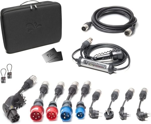Juice Technology JUICE BOOSTER 3 air MASTER Traveler Set, wallbox antracit/svart