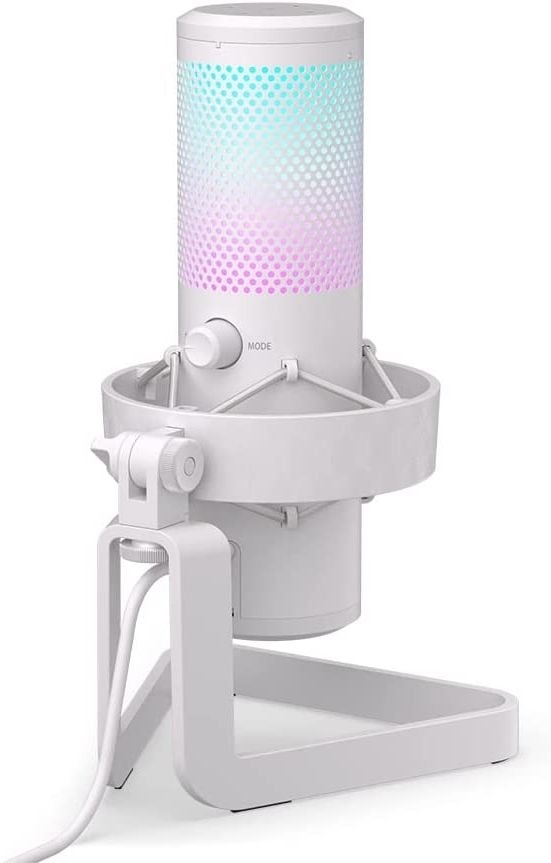 ENDORFY AXIS streaming-mikrofon (hvit, USB-C, RGB, 3,5 mm jack)