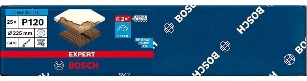 Bosch SLIBEBLAD EXC 225MM K120 19H 25 kpl SLIBEBLAD EXC 225MM K120 19H 25kpl