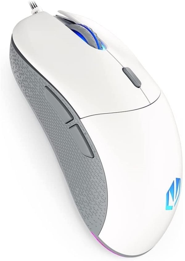 Endorfy GEM Onyx - Mus - optisk - 6 knapper - kablet - USB-A - hvit - løsvekt