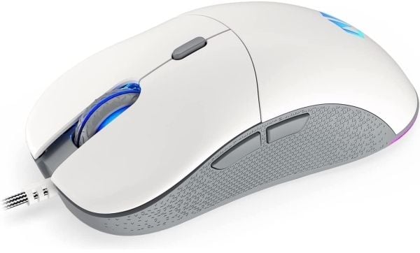 Endorfy GEM Onyx - Mus - optisk - 6 knapper - kablet - USB-A - hvit - løsvekt