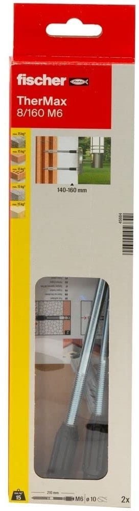 Fischer TherMax Afstandsmontagesystem 220 mm 18 mm 045684 2 kpl 045684 2 kpl