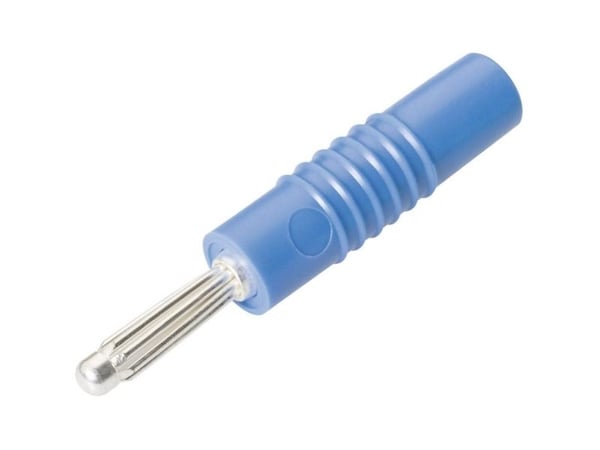 Schnepp S 4000 S Banaanitulppa Tulppa, suora Nastan halkaisija: 4 mm Sininen 1 kpl