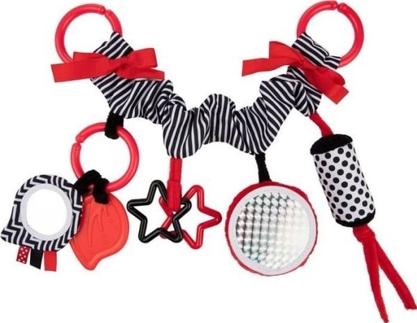 CANPOL BABIES aktivitetsleketøy til barnevogn/strollevogn Sensory Toys, 68/071_red