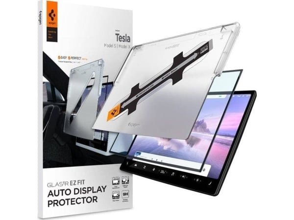 Spigen suojakalvo Spigen Glass FC Tesla Model X 2022/ Model S 2021 "EZ FIT" karkaistu lasi AGL04688