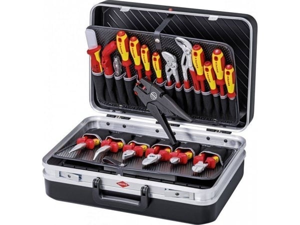 Knipex 2120, Svart, Metallisk, Rød, Gult, 400 mm, 200 mm, 190 mm, 7,45 kg, 20 verktøy