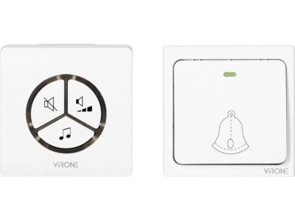Virone Trådlös dörrklocka Orno WAYO AC VIRONE DB-3 Säker shopping med hemleverans