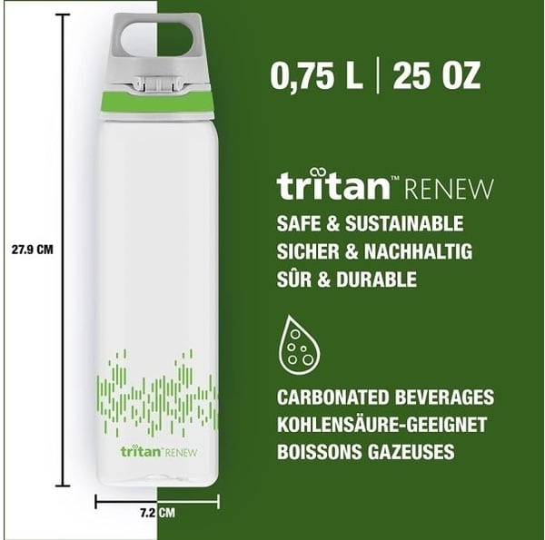 SIGG One MyPlanet, 750 ml, Daglig bruk, Grønn, Tritan, Mønster, China