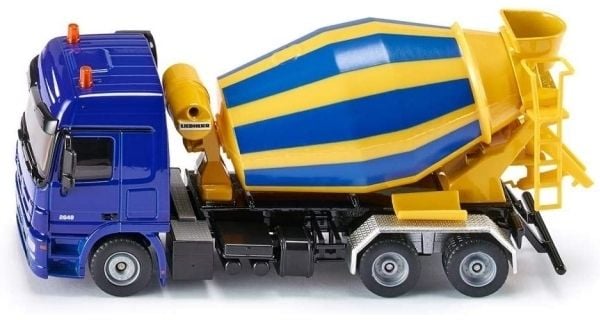 Siku 3539, Betonimyllyauto, Esikoottu, 1:50, Metalli, Muovi, 3 vuosi/vuosia, Musta, Sininen, Keltainen