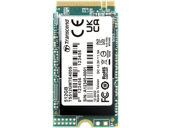Transcend PCIe SSD 400S, 512 GB, M.2