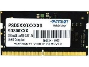 Patriot Signature Line - DDR5 - modul - 32 GB - SO DIMM 262-pin - 4800 MHz / PC5-38400 - CL40 - 1.1 V - ikke-bufret - on-die ECC