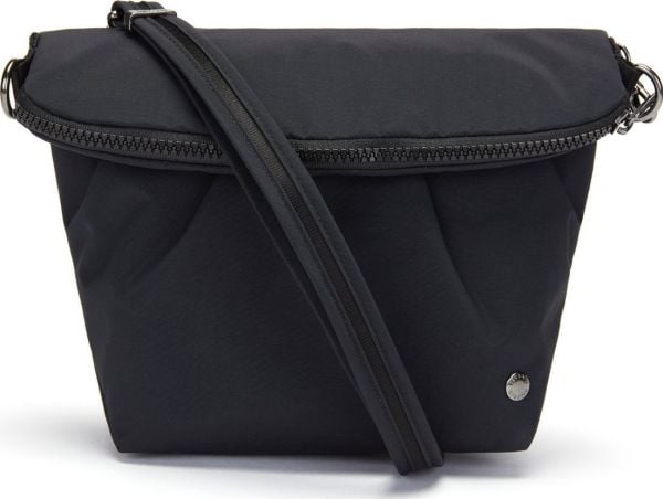 Pacsafe Citysafe CX crossbody i kabriolet | ECONYL® svart
