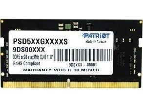Patriot Signature Line - DDR5 - modul - 8 GB - SO DIMM 262-pin - 4800 MHz / PC5-38400 - CL40 - 1.1 V - ikke-bufret - on-die ECC