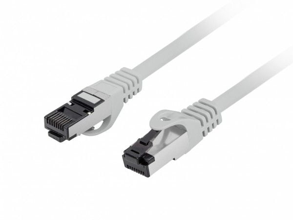 Lanberg - Koppeledning - RJ-45 (hann) til RJ-45 (hann) - 3 m - 6 mm - S/FTP - CAT 8.1 - halogenfri - grå