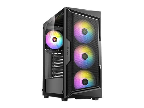 Antec AX Series AX61 - Mid tower gaming - ATX - sidepanel med vindu (herdet glass) - ingen strømforsyning - USB/lyd