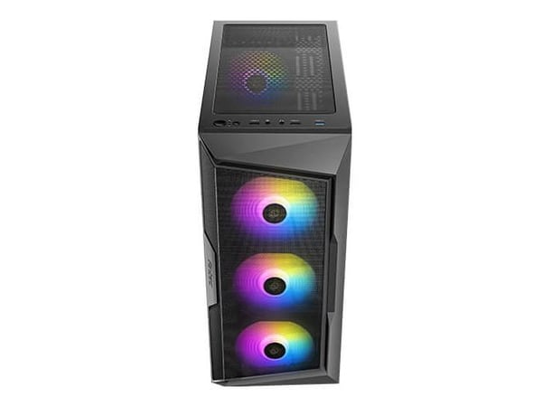 Antec AX Series AX61 - Mid tower gaming - ATX - sidepanel med vindu (herdet glass) - ingen strømforsyning - USB/lyd