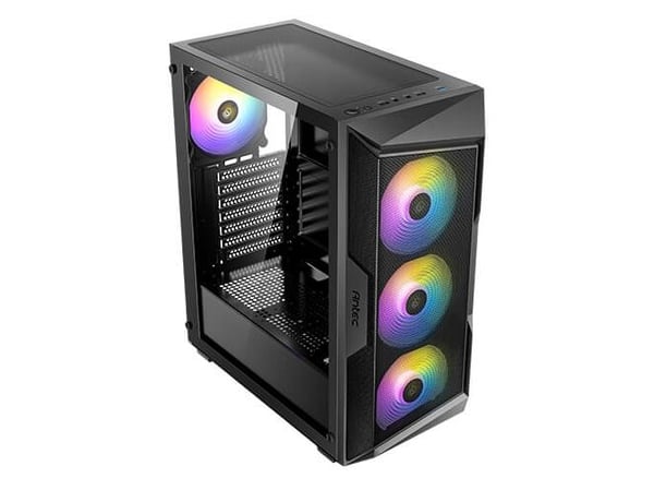 Antec AX Series AX61 - Mid tower gaming - ATX - sidepanel med vindu (herdet glass) - ingen strømforsyning - USB/lyd