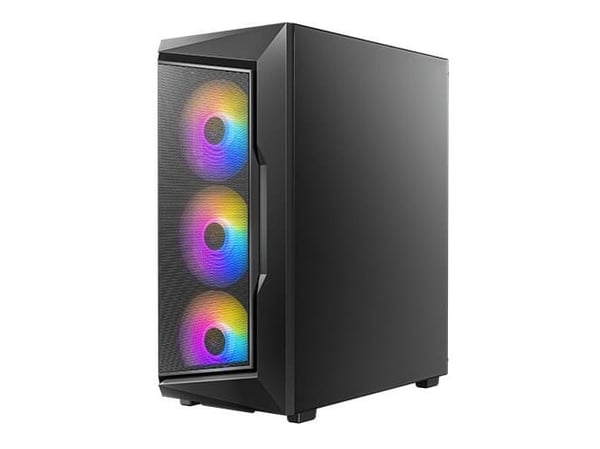 Antec AX Series AX61 - Mid tower gaming - ATX - sidepanel med vindu (herdet glass) - ingen strømforsyning - USB/lyd