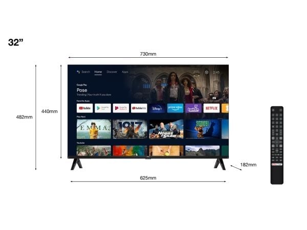 Televisio Thomson TV TCL 32" 32S5400A HD AndroidTV Televisio Thomson TV TCL 32" 32S5400A HD AndroidTV