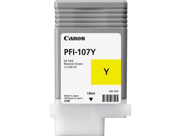 Canon PFI-120 Y - 130 ml - gul - original - blekkbeholder - for imagePROGRAF GP-200, GP-300, TM-200, TM-205, TM-255, TM-300, TM-305, TM-355