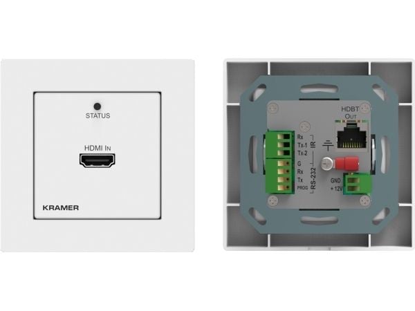 Kramer WP-789T/EU-80/86(W) - Video/ljud/infraröd/seriell förlängare - sändare - HDBaseT - upp till 70 m