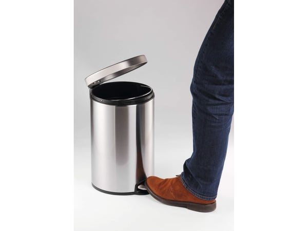 Durable 340323, 30 l, Rund, Rustfritt stål, Rustfritt stål, Pedal, Rustfritt stål