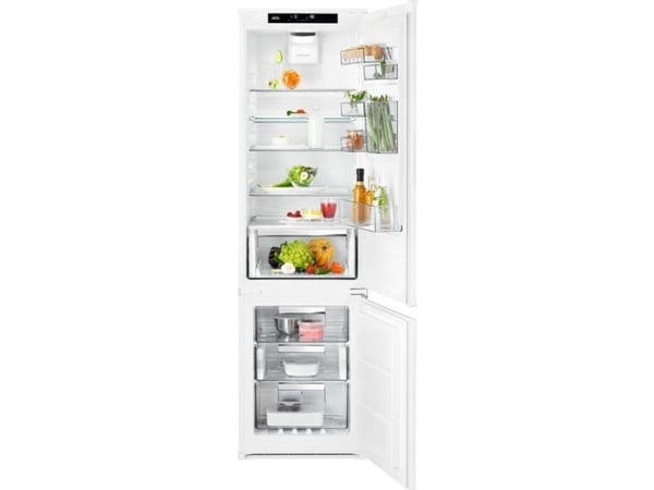 AEG 8000 SCE819E5TS - Kjøleskap/fryser - bunnfryser - innebygd - fordypning - bredde: 56 cm - dybde: 55 cm - høyde: 189.4 cm - 269 liter - Klasse E...