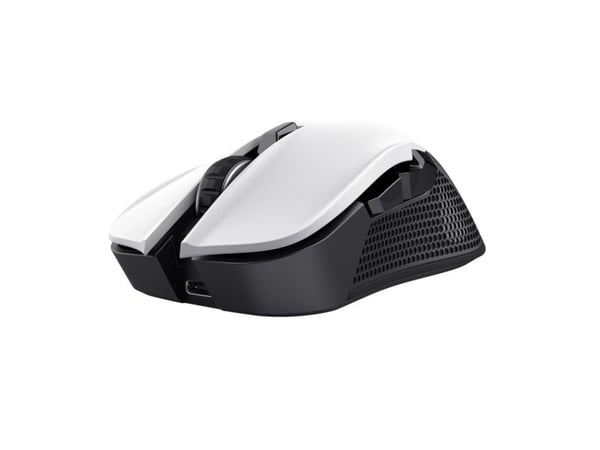 Trust GXT 923W Ybar - Mus - gaming - høyrehendt - 6 knapper - trådløs - 2.4 GHz - USB trådløs mottaker - hvit
