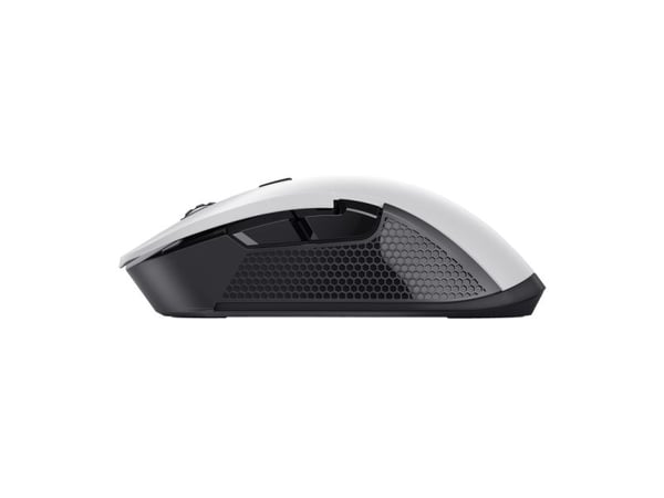Trust GXT 923W Ybar - Mus - gaming - høyrehendt - 6 knapper - trådløs - 2.4 GHz - USB trådløs mottaker - hvit