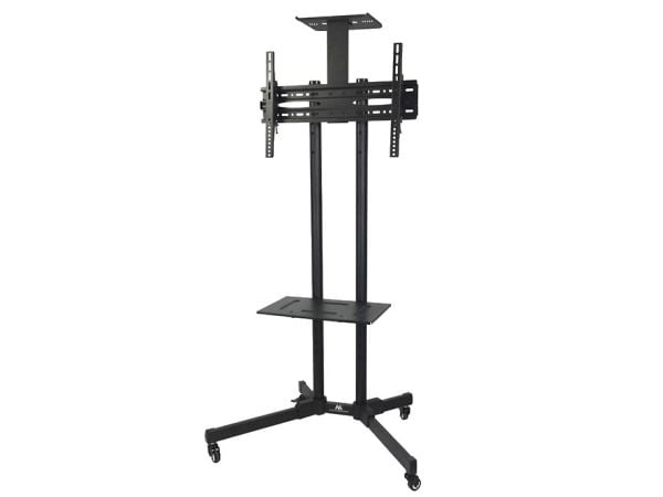 Maclean MC-661 - Vogn - for flat panel / DVD-spiller - plastikk, aluminium, stål - skjermstørrelse: 32"-55"