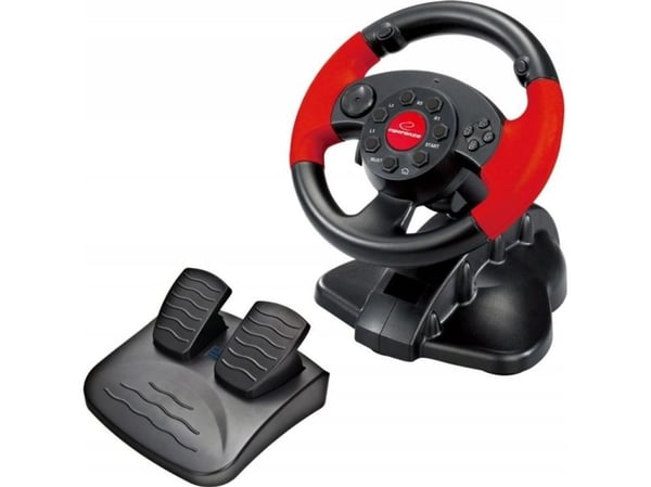 Esperanza - Hjul- og pedalsett - kablet - for Sony PlayStation 2, PC, Sony PSX, Sony PlayStation 3