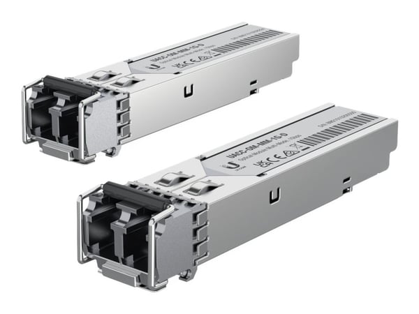 Ubiquiti UACC-OM-MM-1G-D - SFP-sändar/mottagarmodul (mini-GBIC) - 1GbE - LC enkelläge - upp till 550 m - 850 nm (paket om 20)