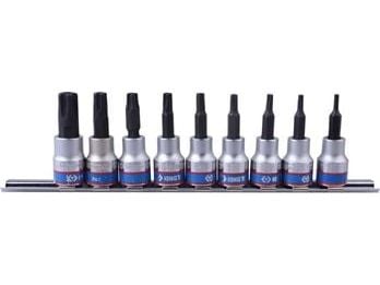 KING TONY KIT TORX HYLSYT 5-R.3/8" 9PECIAL