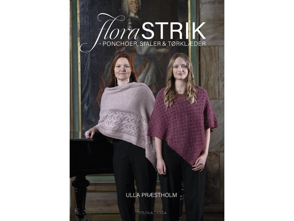 FloraSTRIK ponchoer, sjal og skjerf | Ulla Præstholm | Språk: Dansk
