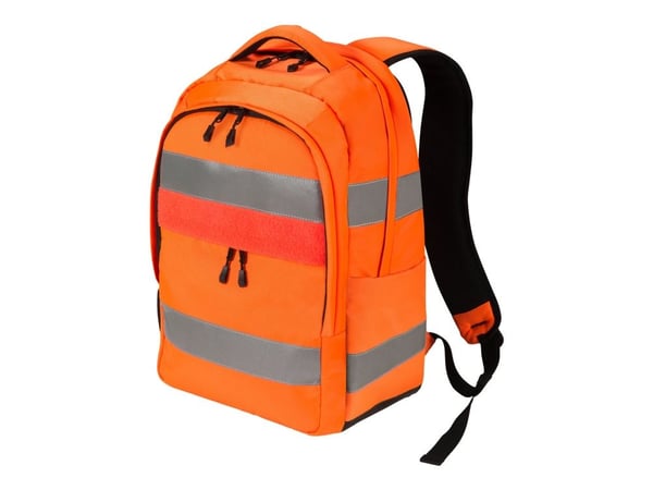 DICOTA Hi-Vis - Ryggsäck - 25 liter - termoplastisk polyuretan (TPU), 600D RPET - orange