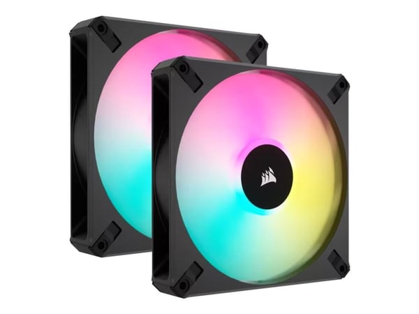 CORSAIR iCUE AF140 RGB ELITE - Kabinettvifte - høyytelses - 140 mm - svart (en pakke 2)