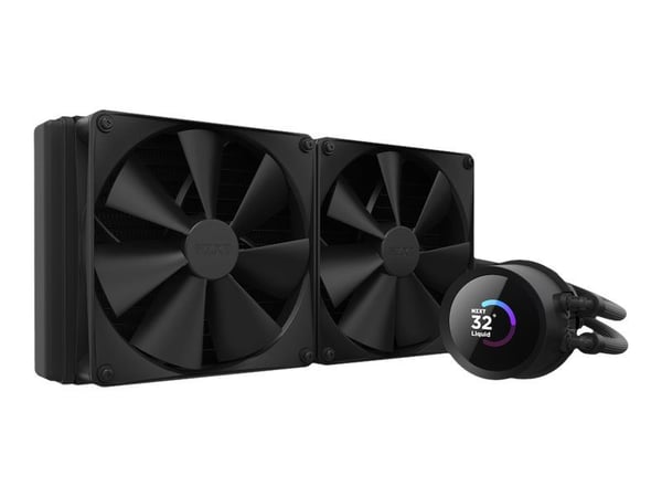 NZXT Kraken 280 - Væskekjølesystem for prosessor - med LCD-skjerm - (for: LGA115x Socket, LGA1200, LGA1700, AM4, AM5, sTRX4, TR4) - kobber - 140 mm...