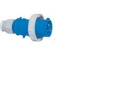 BALS CEE StikpropH6 230V AC 16A 3 polet, blåmultigrip kabelaflastning, Quick Connect® fornikletIP67 polyamidi