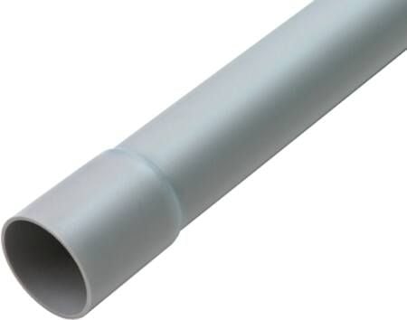 DIETZEL Plastrør stiv, halogenfri 40 mm HFIRM Turbo (1 1/2) lysegrå 3 meter - (3 meter)