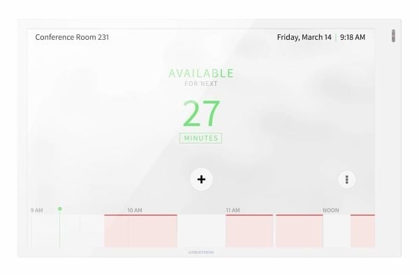 Crestron Room Scheduling Touch Screen TSS-1070-W-S - Rumsbokare - kabelansluten, trådlös - 802.11a/b/g/n/ac, Bluetooth - 2.4 Ghz, 5 GHz - 10/100 Et...