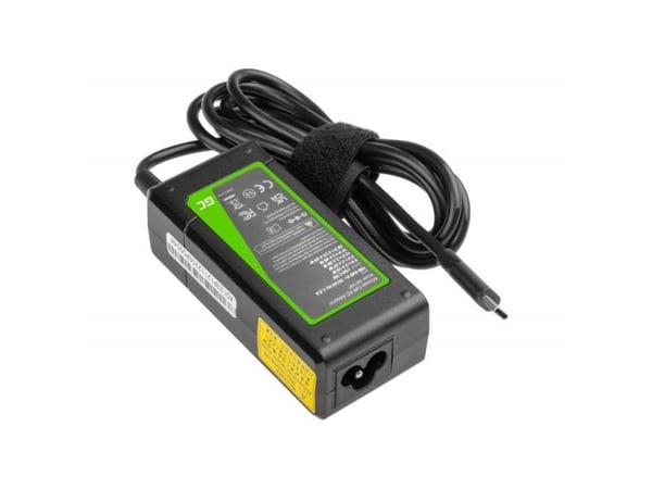 Green Cell USB-C 45W lader for bærbare datamaskiner, nettbrett, telefoner