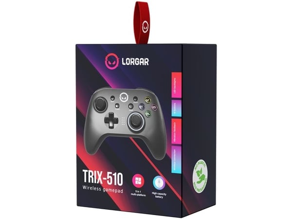 Lorgar LRG-GP510, Pad-ohjain, Nintendo Switch, PC, Playstation 3, Takanuppi, D-pad, Kotipainike, Käynnistyspainike, Turbopainike, Langaton, USB, US...
