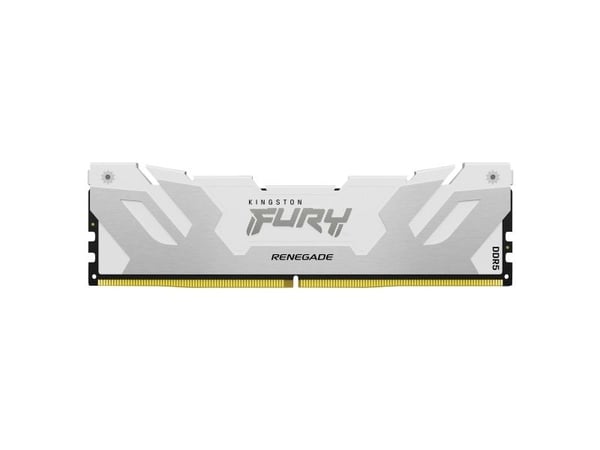Kingston FURY Renegade - DDR5 - sett - 32 GB: 2 x 16 GB - DIMM 288-pin - 6400 MT/s / PC5-51200 - CL32 - 1.4 V - ikke-bufret - on-die ECC - hvit/sølv