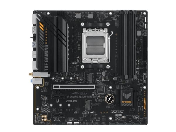 ASUS TUF GAMING A620M-PLUS WIFI - Hovedkort - micro ATX - Socket AM5 - AMD A620 Chipset - USB 3.2 Gen 1, USB-C 3.2 Gen 1 - Gigabit LAN, 2.5 Gigabit...