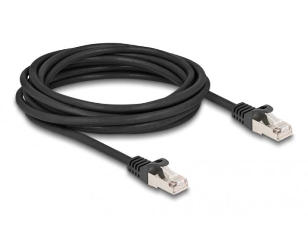 Delock - Nettverkskabel - RJ-50 (hann) til RJ-50 (hann) - 5 m - S/FTP - uten hindringer - svart