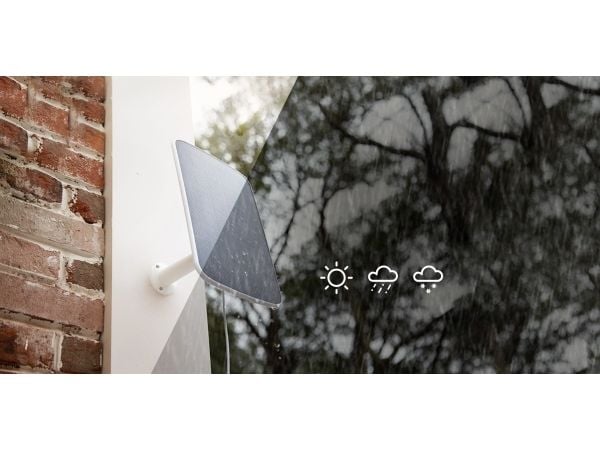 EZVIZ CS-CMT-Solar Panel-D, 4,2 W, 7,2 V, 740 mA, Monokrystallinsk silisium, Sort, Hvit, Kamera