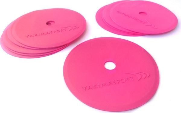 YakimaSport Tasaiset kenttämerkit (merkintämatot) - 10 kpl vaaleanpunaisia