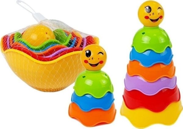 LeanToys pyramidespill for baby - skjell